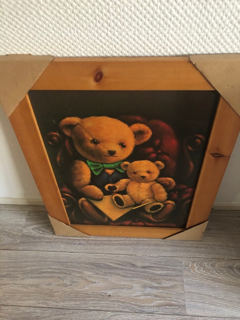 Schilderij beertjes, Ophalen, Gebruikt, Schilderij