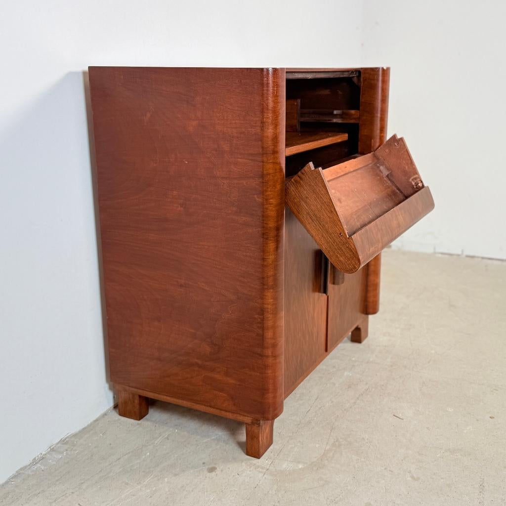 Art deco audiokastje met uitschuiflade, Gebruikt, Ophalen of Verzenden, Cz, Cz