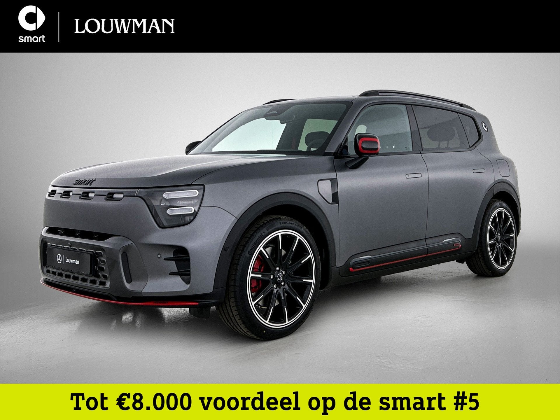 Smart #5 Brabus 100 kWh Actieprijs € 56.420,- | Adapt. cru, Auto's, Smart, Automaat, 2378 kg, Parkeerassistent, 646 pk