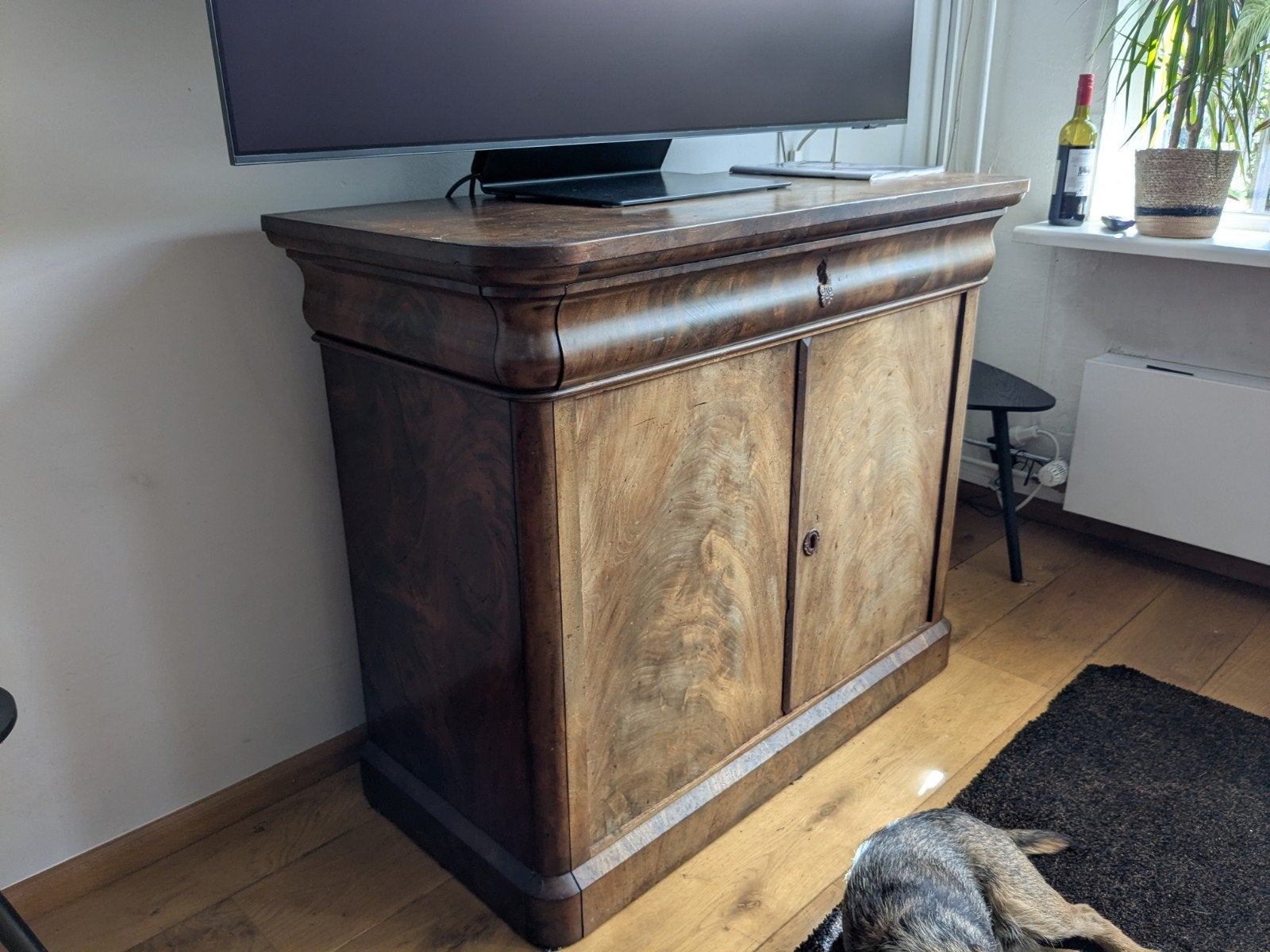 Antieke Biedermeier Commode/Kastje - Notenhout, Ophalen