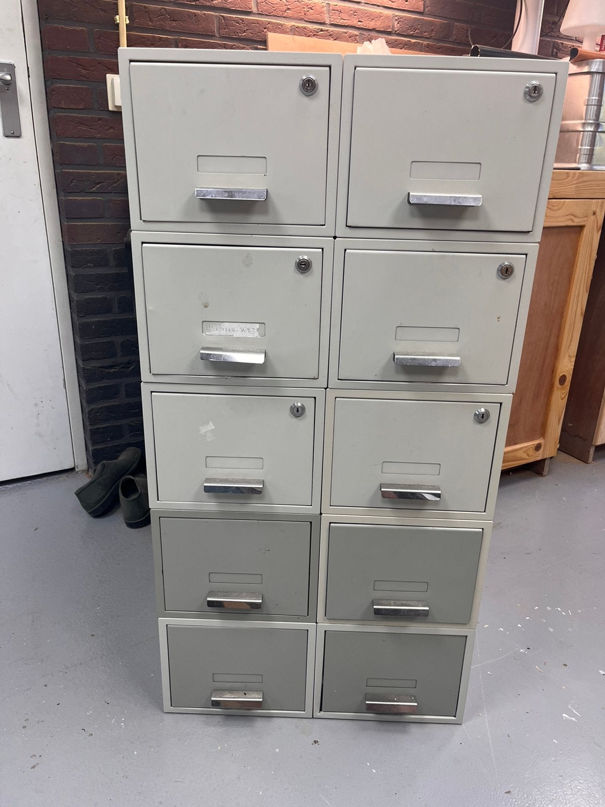 Set van 10 archiefkastjes, Huis en Inrichting, Ophalen, 50 tot 100 cm, Zo goed als nieuw, Minder dan 100 cm