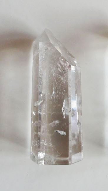 Kristalpunt Edelsteen Mineraal Bergkristal Punt Obelisk, Verzenden, Mineraal