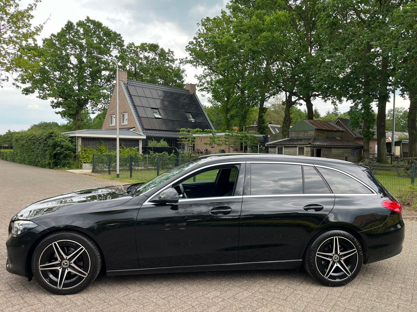 Mercedes-Benz  C220 d 200pk 9G-TRONIC autmaat trekhaak, Achterwielaandrijving, 1800 kg, 4 cilinders, Leder en Stof