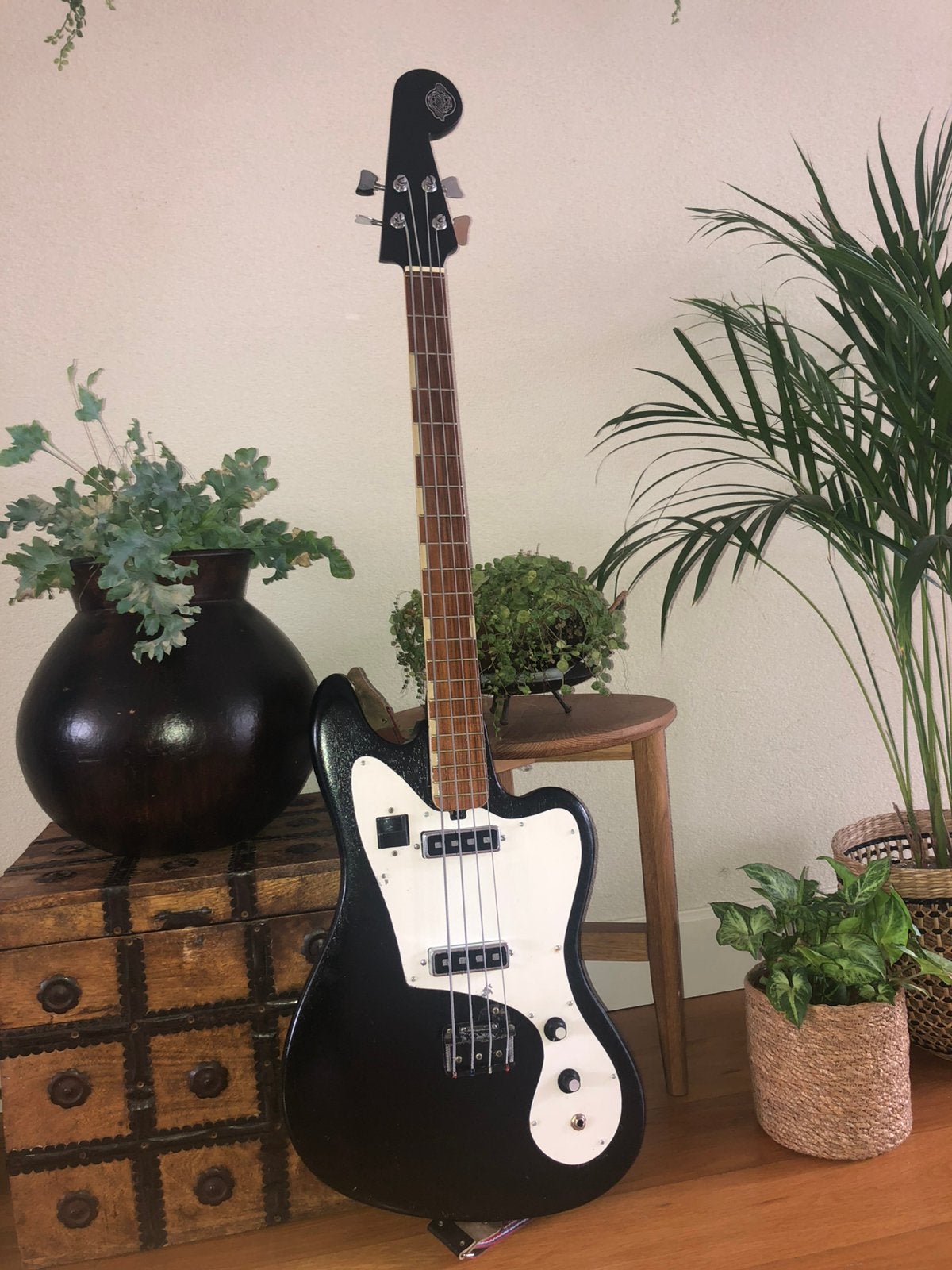 1960's Teisco "Diamond" EB-200, Muziek en Instrumenten, Snaarinstrumenten | Gitaren | Elektrisch, Ophalen, Gebruikt, Solid body