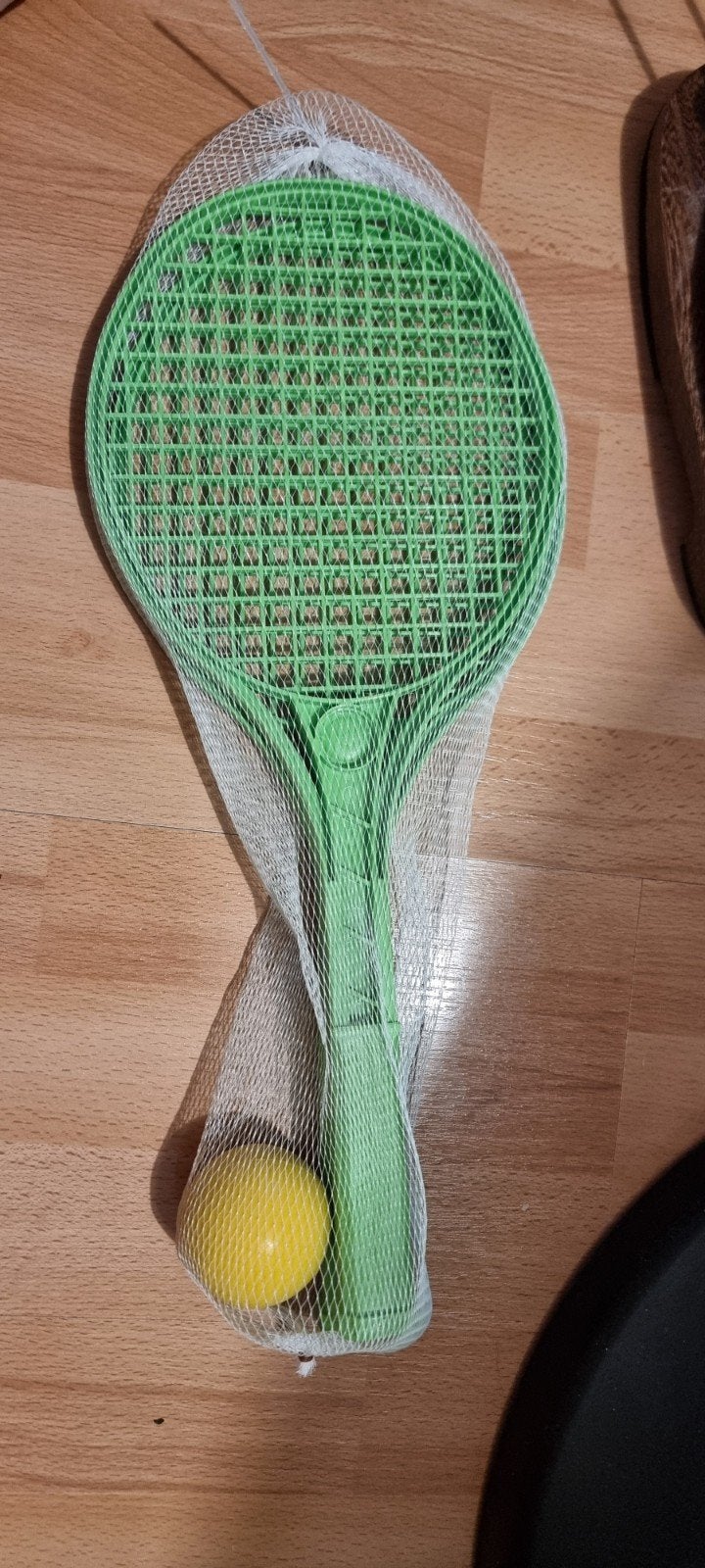 Groen tennisracket met bal voor kinderen, Ophalen, Nieuw, Overige typen