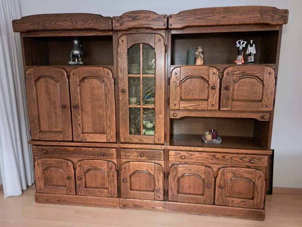 Wandkast driedelig, Huis en Inrichting, Ophalen, Met deur(en), 200 cm of meer, Zo goed als nieuw