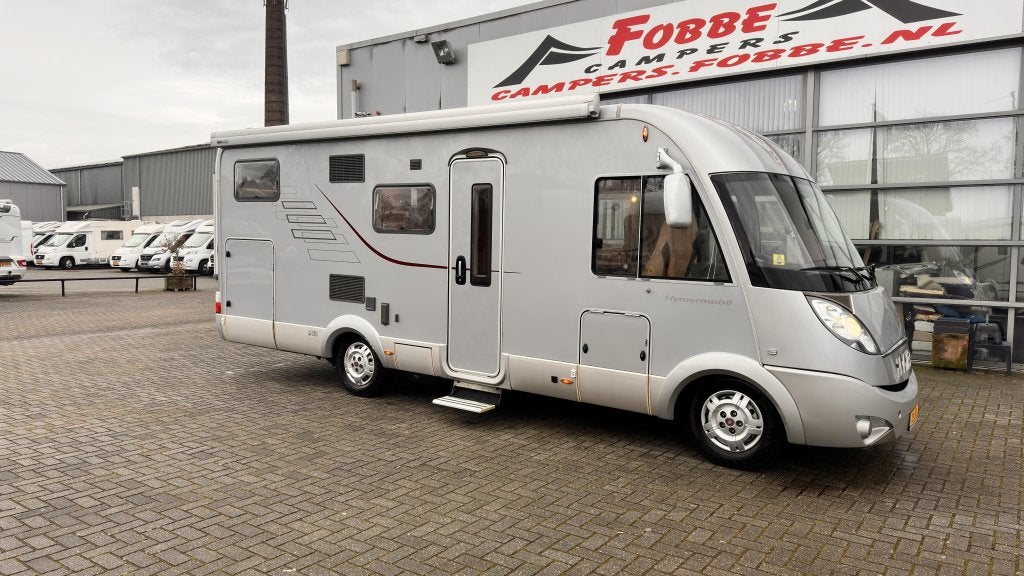 Enkele bedden|Topstaat Hymer B674 SL Uit 2010 111dkm|160PK, Caravans en Kamperen, Campers, Integraal, Luifel, Ringverwarming, Bedrijf