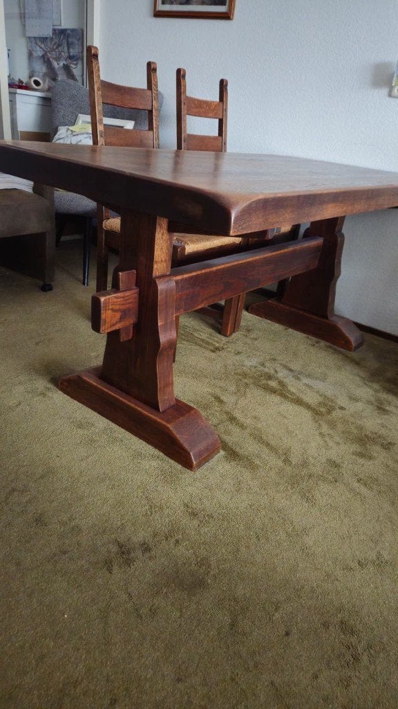 eiken kloostertafel gemaakt door Jadis, Ophalen, Klooster tafel, Eikenhout, 50 tot 100 cm