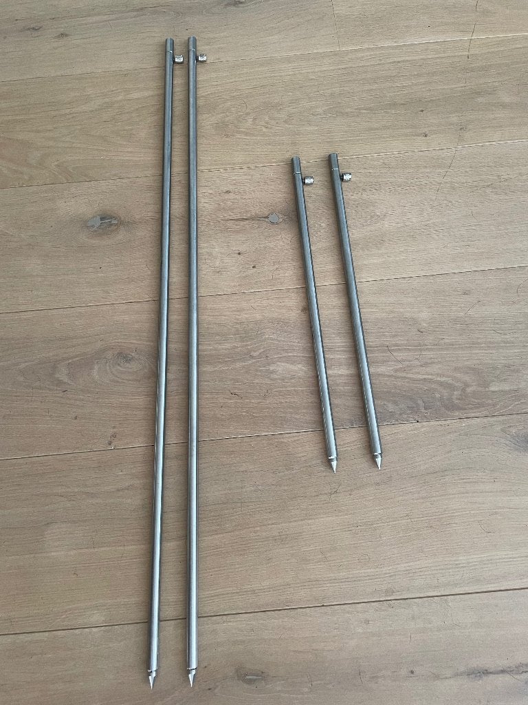 Extra dik en lange RVS banksticks, Watersport en Boten, Ophalen of Verzenden, Gebruikt, Overige typen