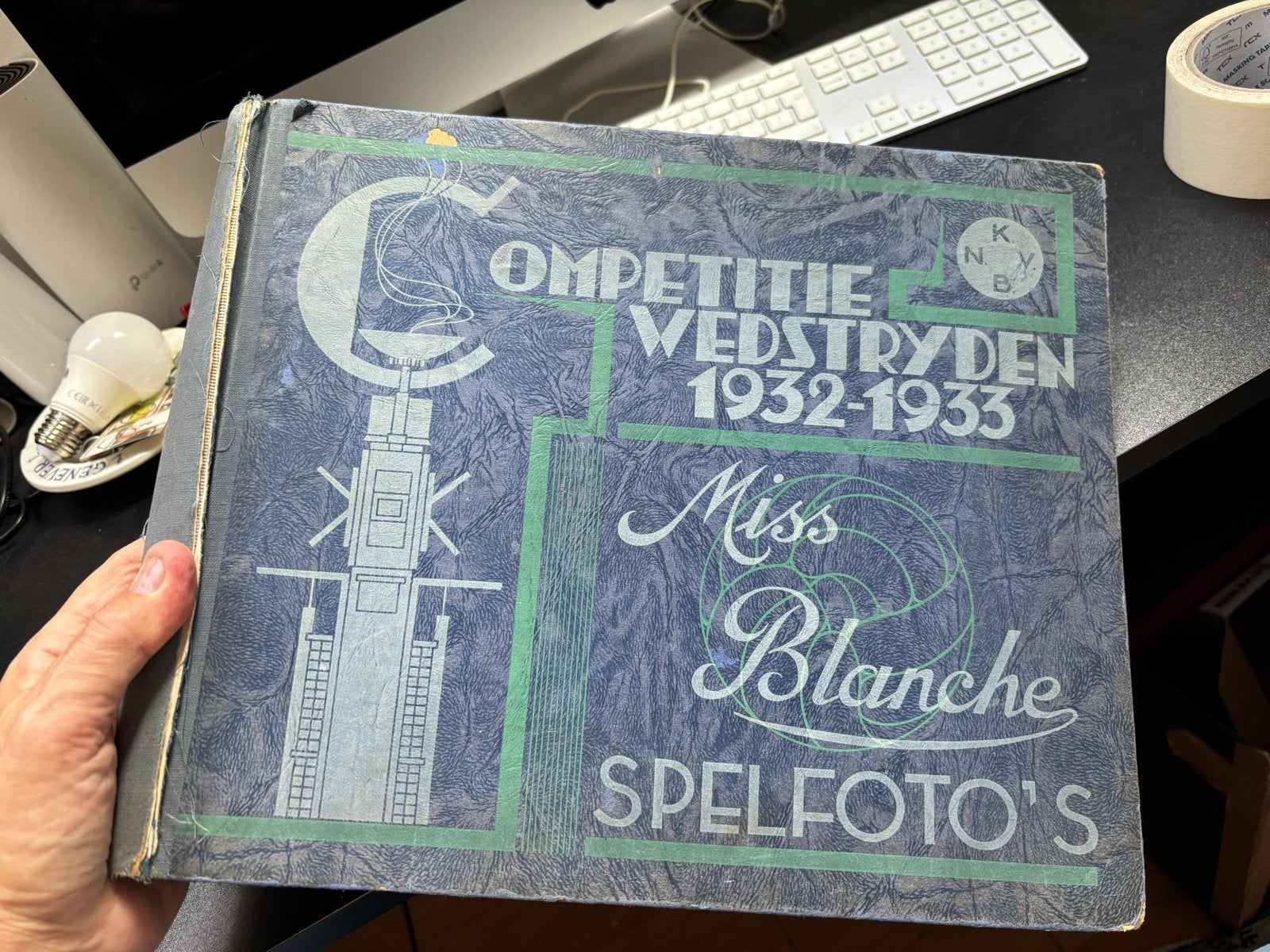 Competitie Wedstrijden 1932-1933 Miss Blanche Spelfoto's, Ophalen of Verzenden, Gebruikt, Overige binnenlandse clubs, Boek of Tijdschrift