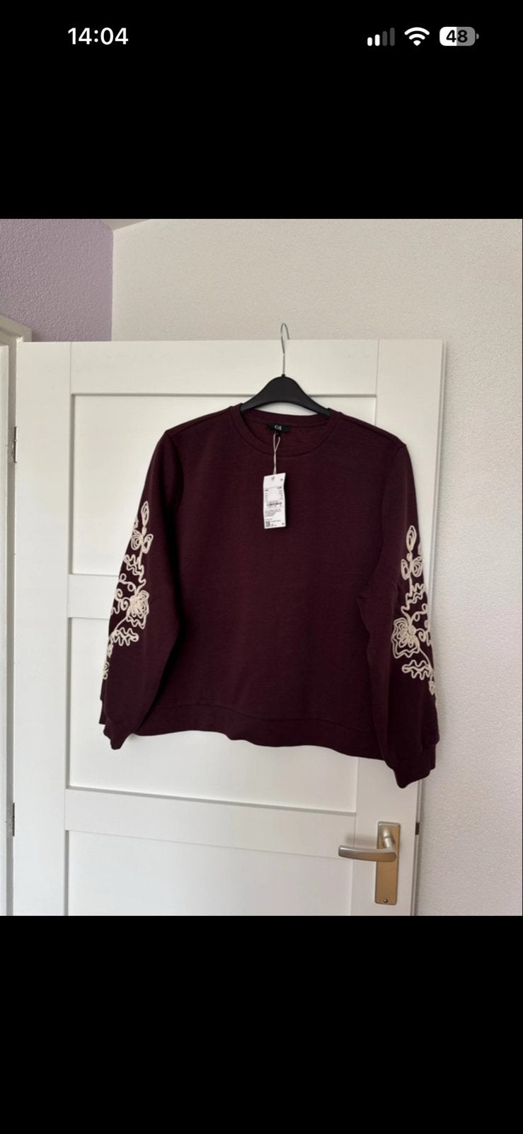 Nieuwe C&A trui met borduursel - Maat XL, Kleding | Dames, Maat 46/48 (XL) of groter, Nieuw, Ophalen of Verzenden, Lange mouw
