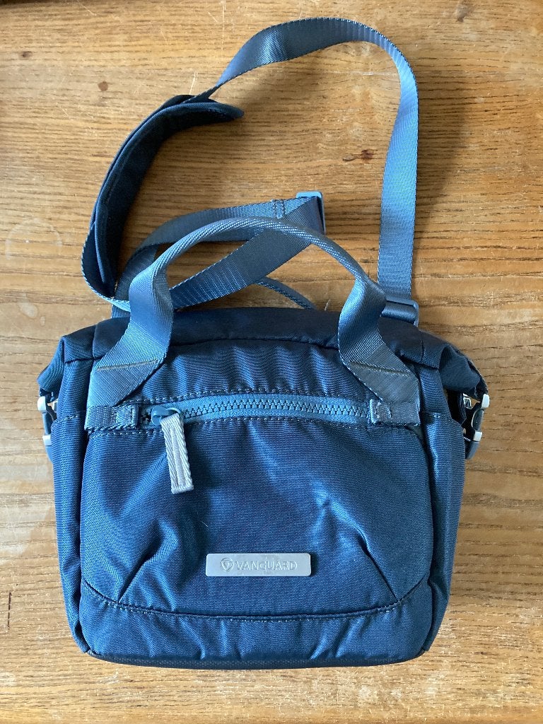 Fototas Vanguard VEO FLEX 18M blauw zgan, Ophalen of Verzenden, Zo goed als nieuw, Schoudertas, Overige merken