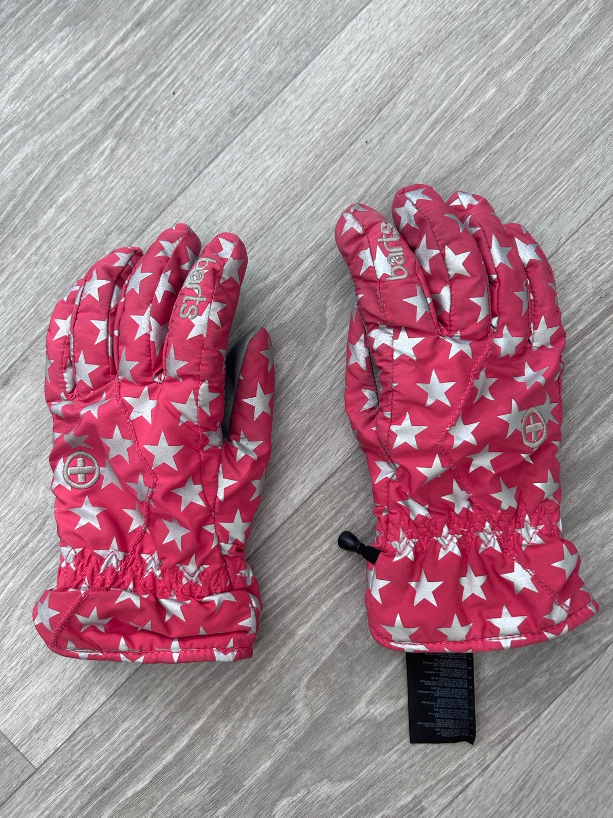 Barts handschoenen roze met sterren - Maat 7, Ophalen of Verzenden, Zo goed als nieuw, Maat 46/48 (XL) of groter, Overige typen