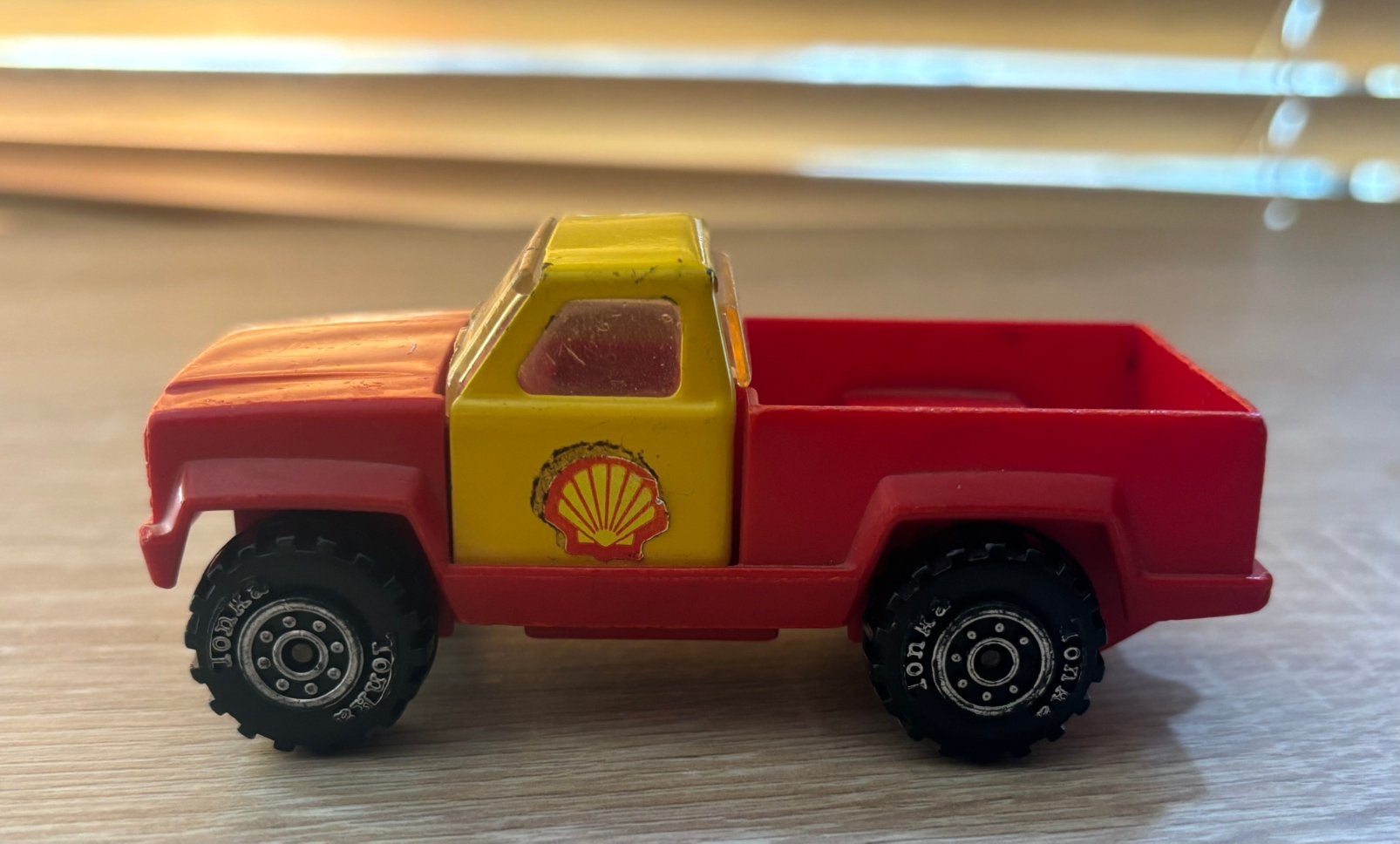 Tonka Shell pickup 1978 speelgoedauto, Ophalen of Verzenden, Gebruikt, Bus of Vrachtwagen