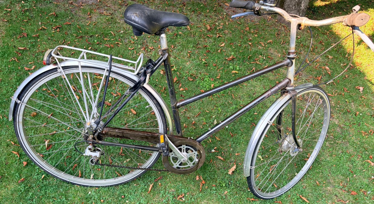 Vintage Raleigh dames fiets, Reynolds 501 frame, 51 tot 55 cm, Ophalen, Trommelrem, Jaren '60 of nieuwer