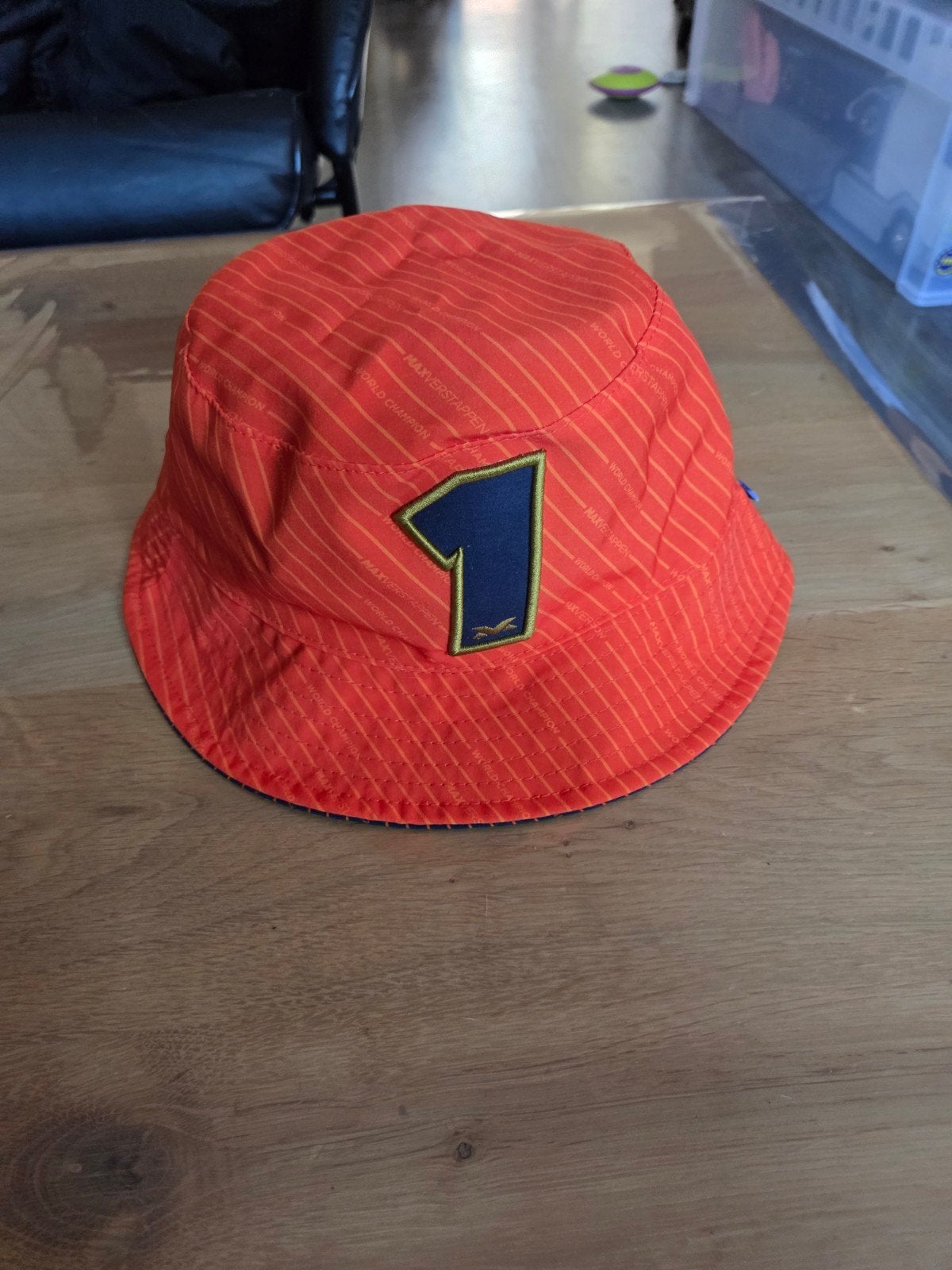 Max Verstappen Bucket Hat - Oranje/Blauw - Maat One Size, Hoed, Max Verstappen, Zo goed als nieuw, One size fits all