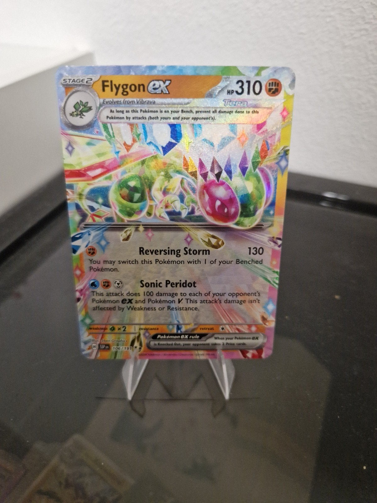 Flygon ex 106/191, Ophalen of Verzenden, Zo goed als nieuw, Losse kaart, Foil