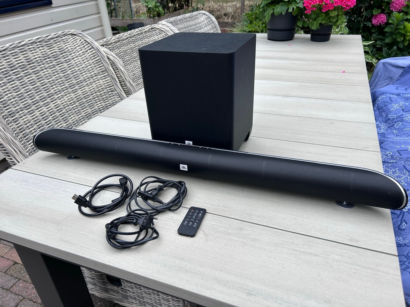 JBL Cinema SB350 Soundbar met draadloze subwoofer, Ophalen, Bluetooth, Gebruikt