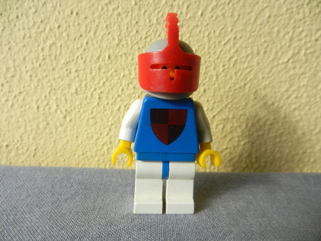 Lego poppetje, zeldzame ridder uit set 383 (uit 1979), Ophalen of Verzenden, Gebruikt