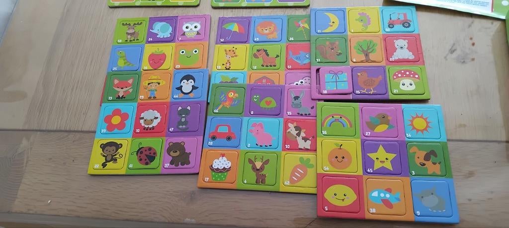 Plaatjes bingo kinderen, Ophalen