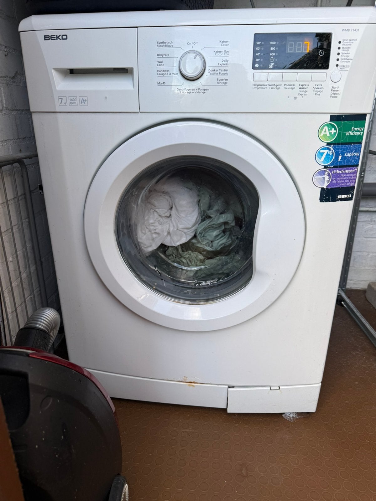 Gratis wasmachine af te halen op 30 oktober, Ophalen, 1200 tot 1600 toeren, Gebruikt, Energieklasse A of zuiniger