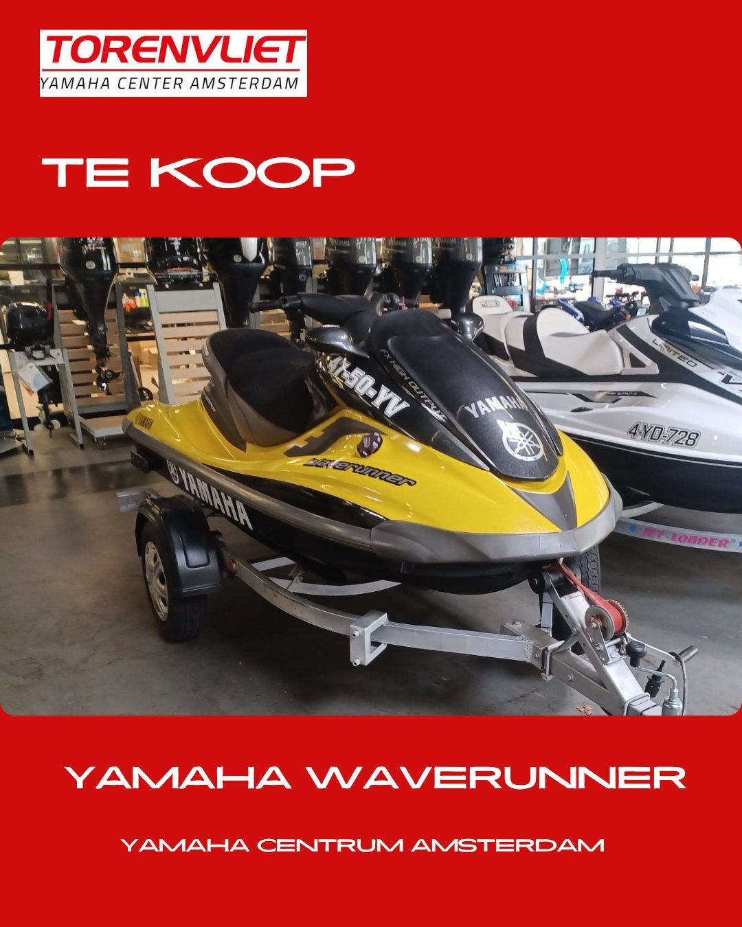 Yamaha waverunner, Ophalen, Gebruikt, Benzine, 70 tot 120 pk