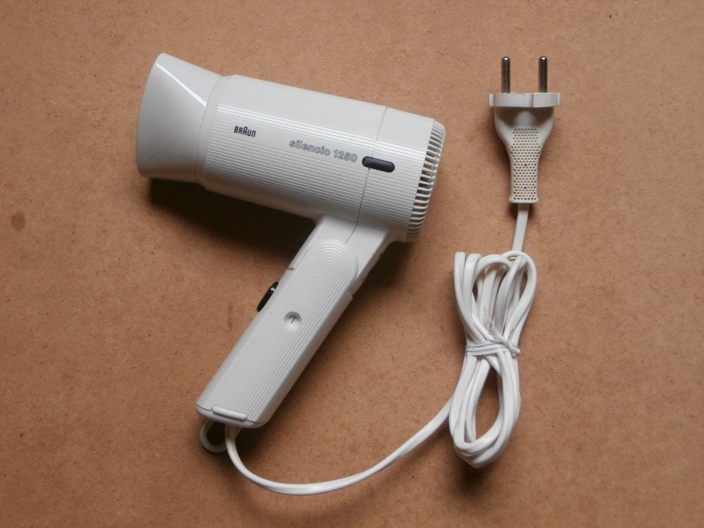 Braun Silencio 1250 Travelair haardroger op reis mini fohn, Ophalen of Verzenden, Gebruikt, Föhn of Haardroger