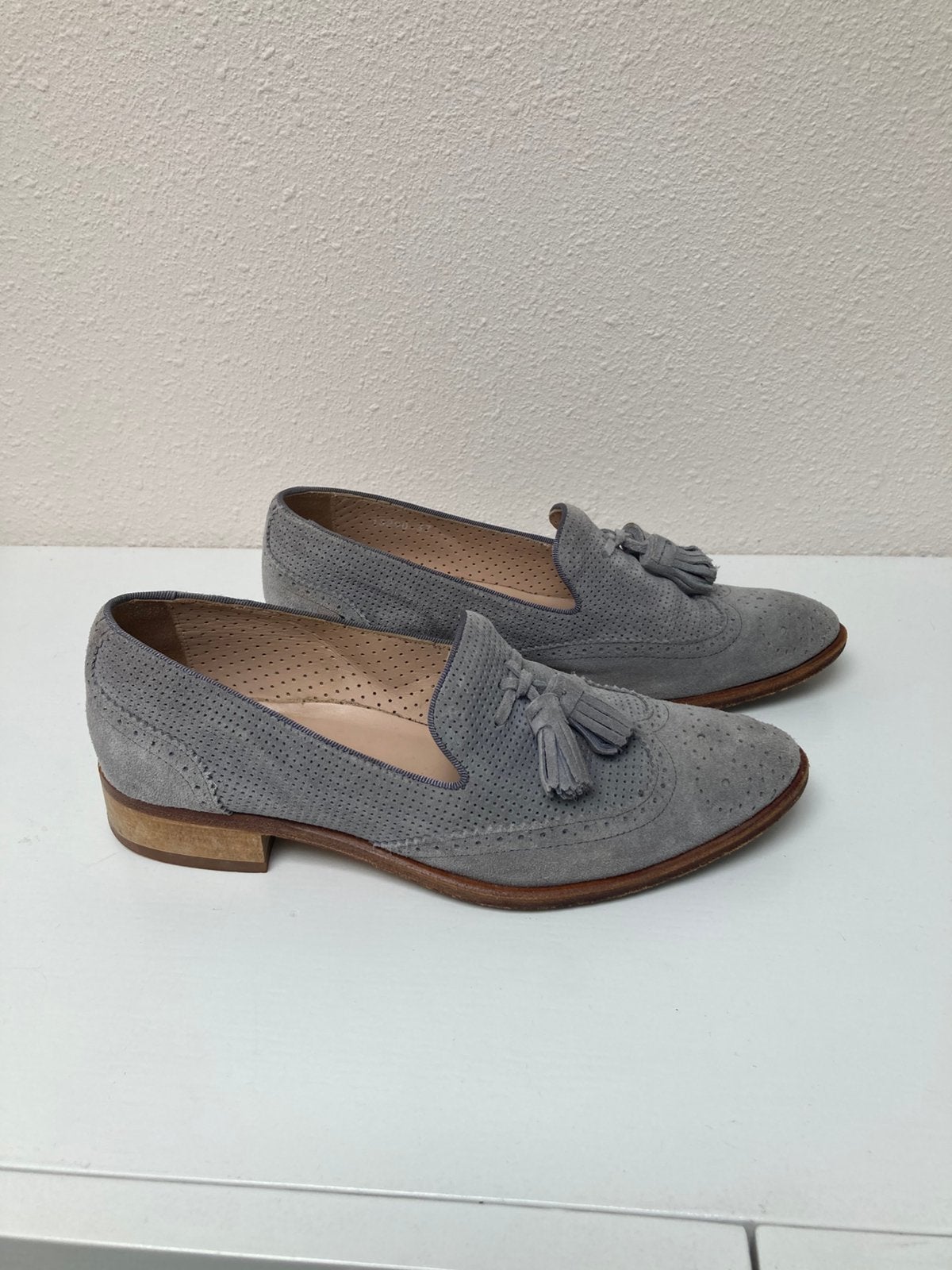 Pertini loafers licht blsuw/ grijs 37, Kleding | Dames, Schoenen, Ophalen of Verzenden, Zo goed als nieuw, Grijs, Instappers