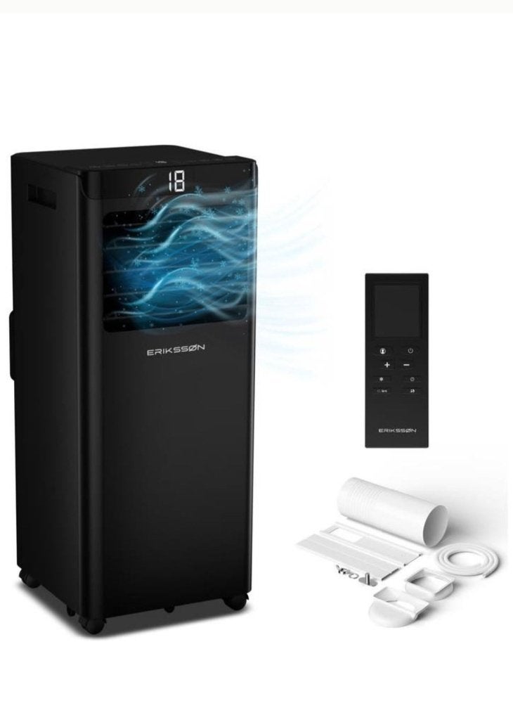 Mobiele airco Eriksson 10.000 BTU, Witgoed en Apparatuur, Airco's, Zo goed als nieuw, Mobiele airco, 100 m³ of groter, 2 snelheden