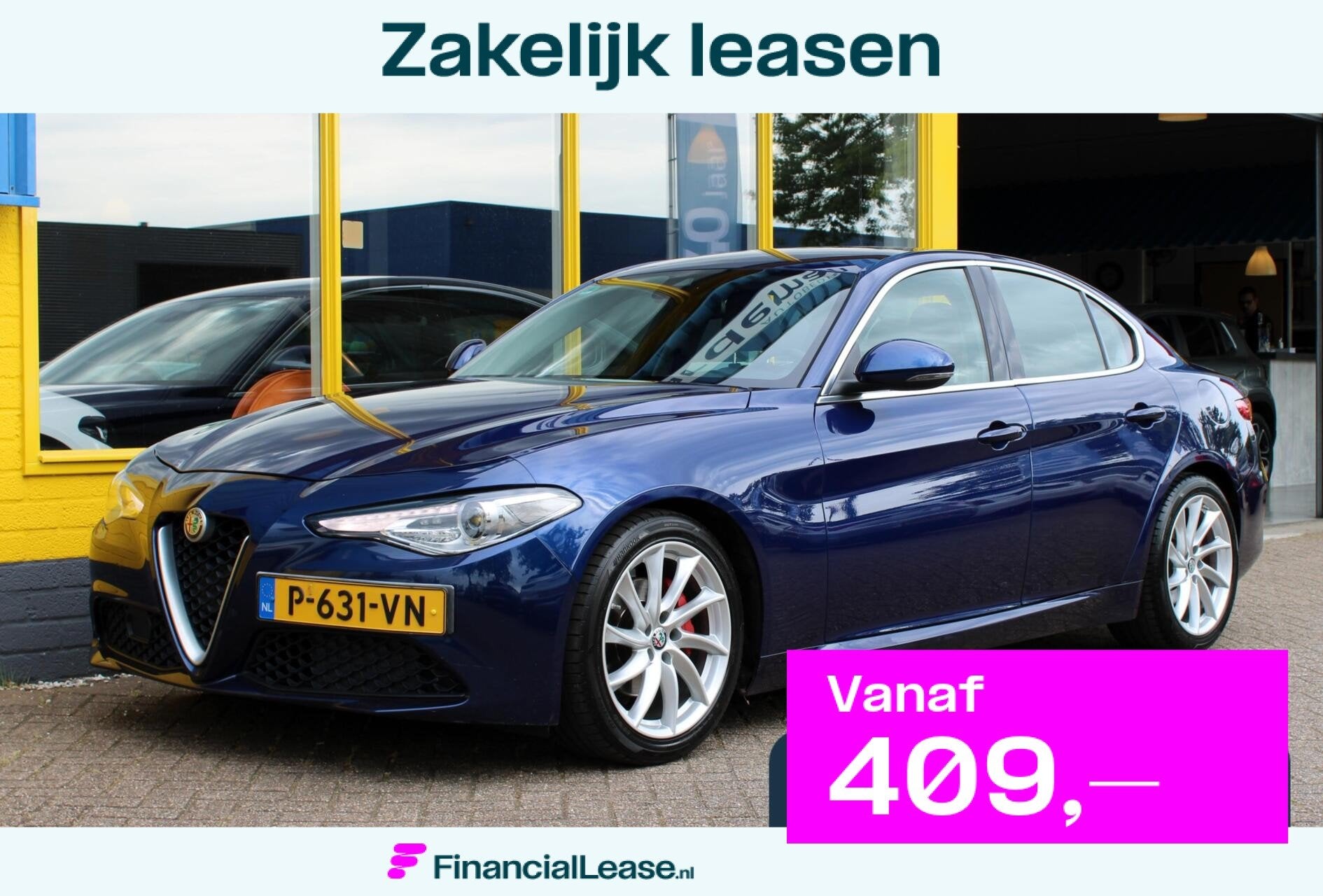 Alfa Romeo Giulia 2.0T 280PK H/K Leder Navi, Automaat, 745 kg, Achterwielaandrijving, Euro 6