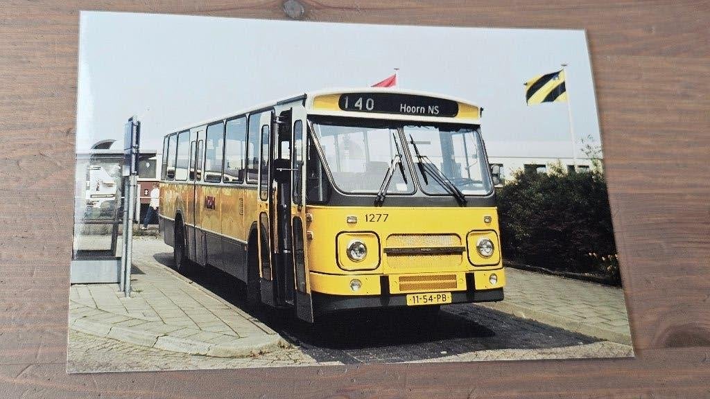 Foto BUS NZH Haarlem 1277, Verzamelen, Verzenden, Gebruikt, Bus of Metro, Overige typen