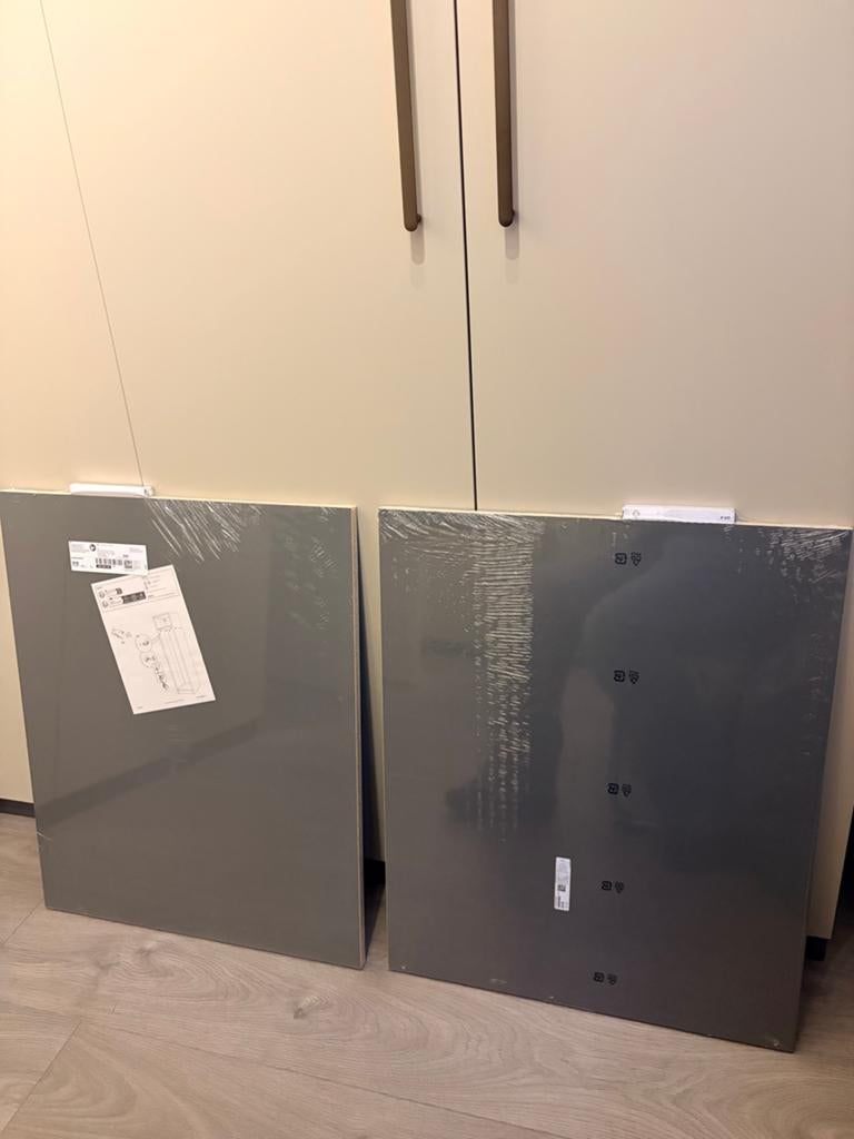 2x IKEA Komplement planken 75x58 donkergrijs NIEUW, Huis en Inrichting, Kasten | Kledingkasten, Ophalen, Met plank(en), Nieuw