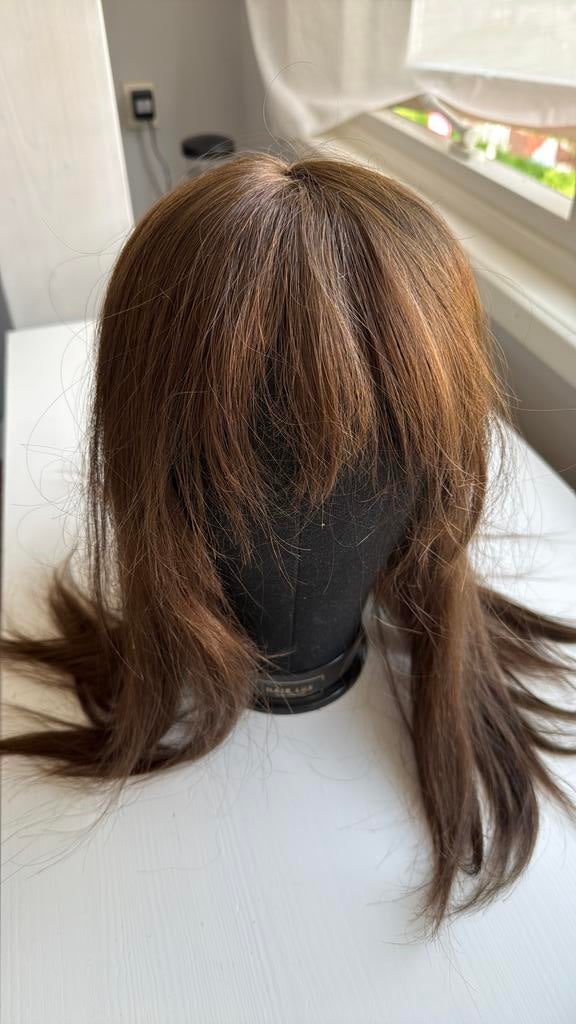 Haarstukje-topper Hair Lux van echt haar, Ophalen of Verzenden, Zo goed als nieuw, Pruik of Haarverlenging