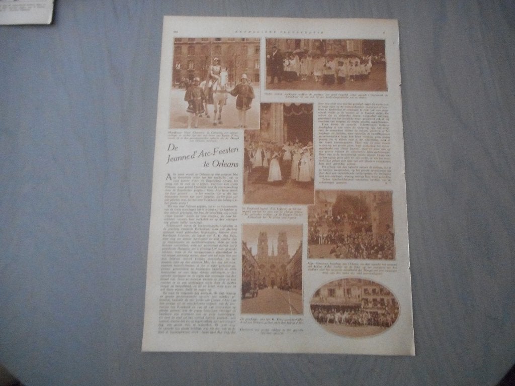 Orleans. Jeanne d'arc-feesten. 1929., Ophalen of Verzenden, 1920 tot 1940, Knipsel(s)