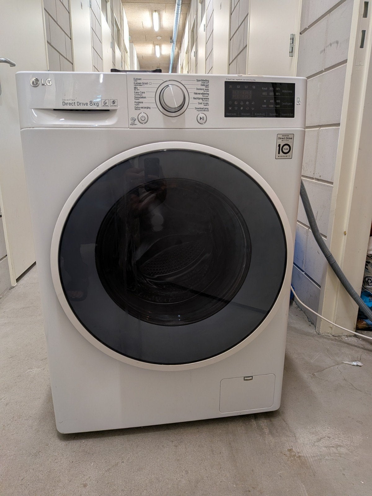 LG Direct Drive 8 kg wasmachine - Deur defect, Witgoed en Apparatuur, Wasmachines, 1200 tot 1600 toeren, 8 tot 10 kg, Ophalen of Verzenden