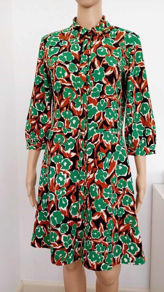 Sale! 2 euro! jurk blinde sluiting S nieuw, Ophalen of Verzenden, Zo goed als nieuw, Maat 36 (S), Onder de knie