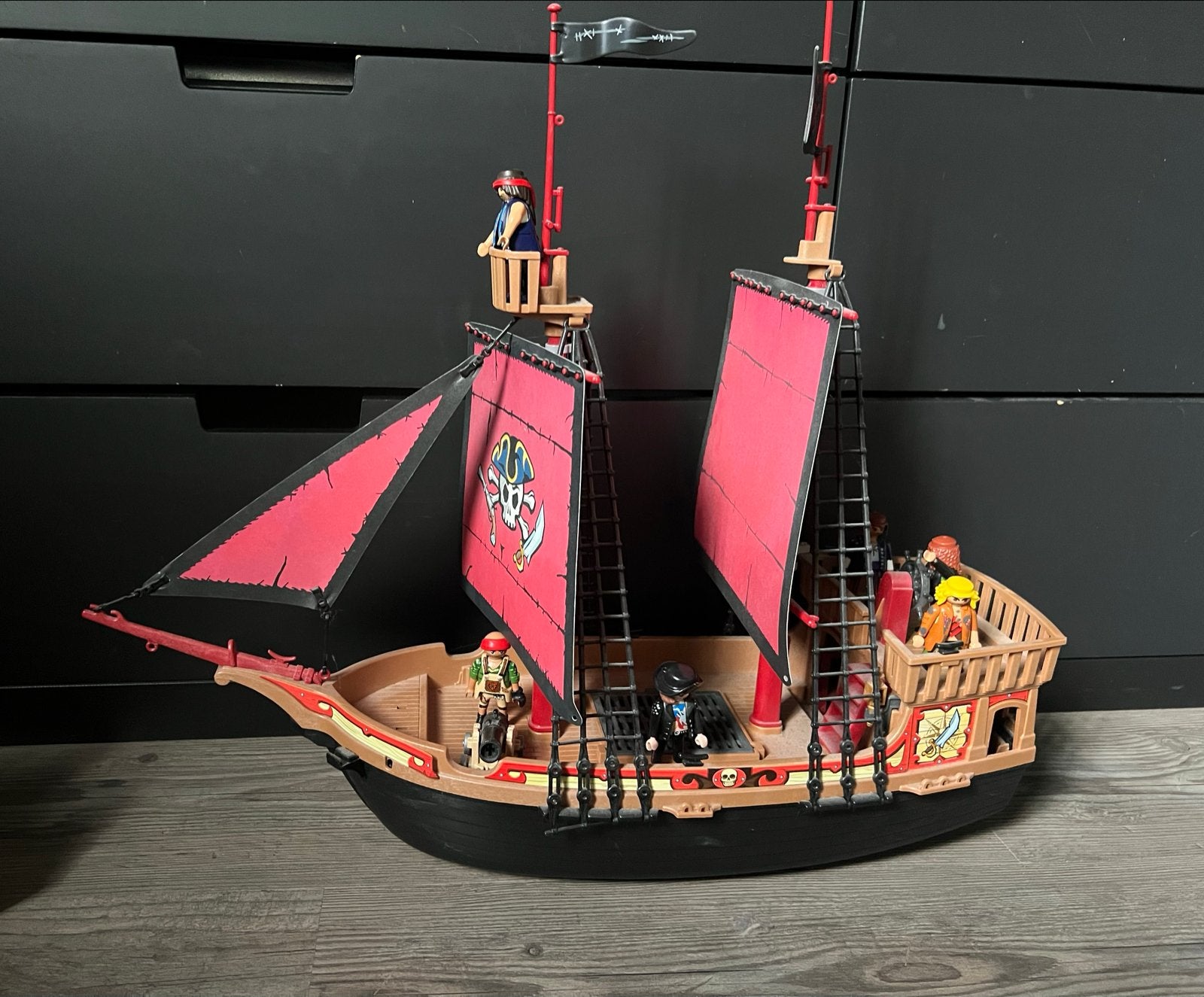 Playmobil Piratenschip met figuren en accessoires, Ophalen, Gebruikt, Jongen of Meisje