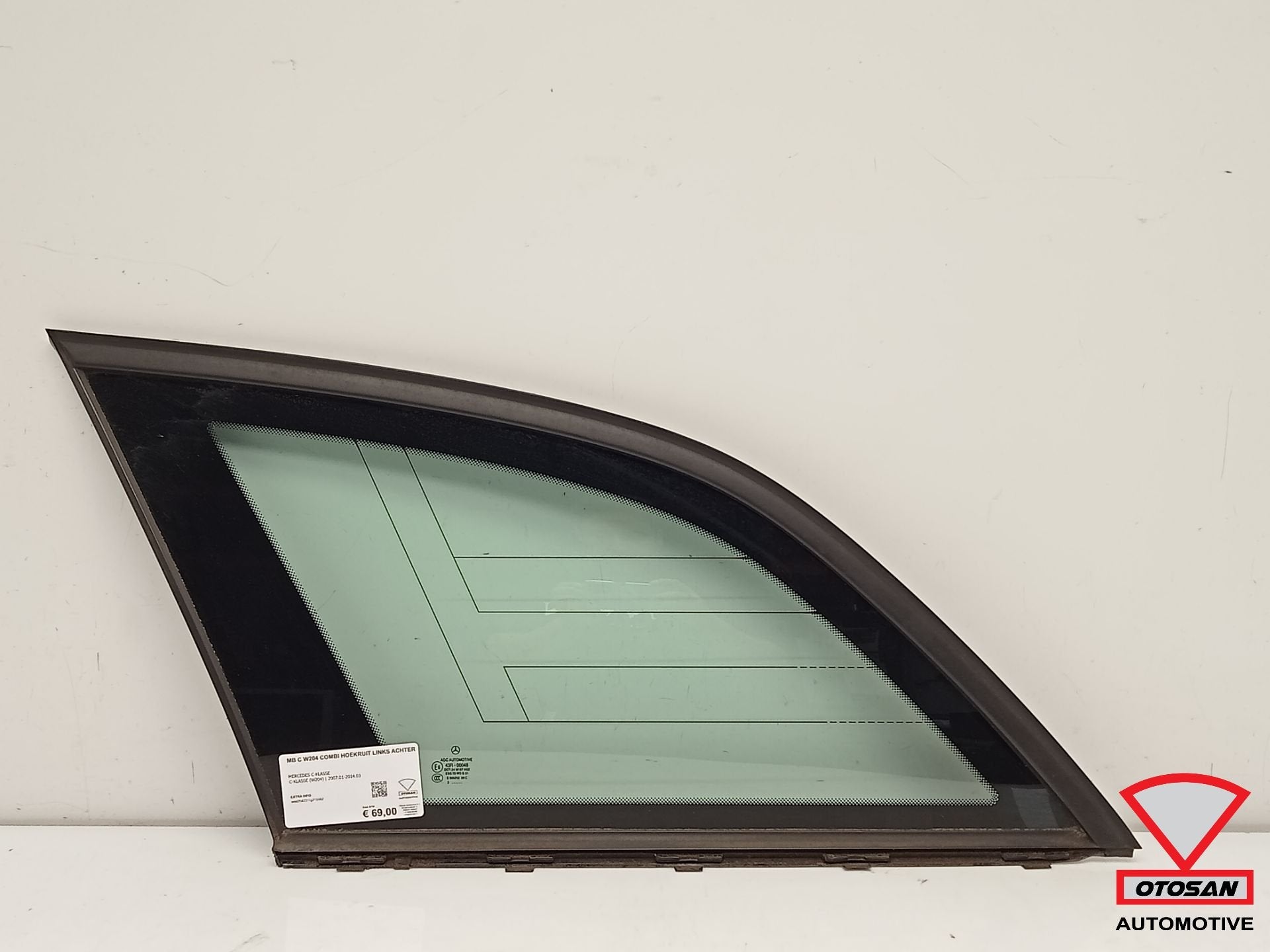 Mercedes C W204 Combi Vlinderraam Hoekruit Links Achter Orig, Auto-onderdelen, Gebruikt, Mercedes-Benz AG, Mercedes-Benz, Ophalen of Verzenden