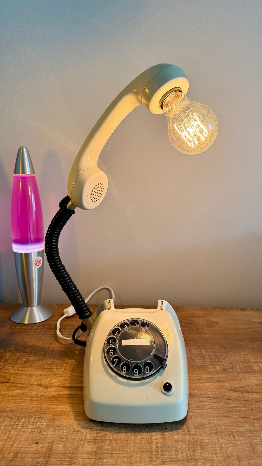 Unieke Telefoonlamp - PTT T65 Tafellamp “de Luxe”, Beige, Kunststof, Overige merken, Vintage