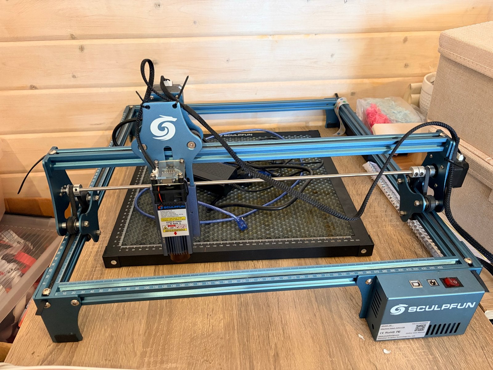 Sculpfun S9 Laser Graveermachine - Zo goed als nieuw, Ophalen, Zo goed als nieuw