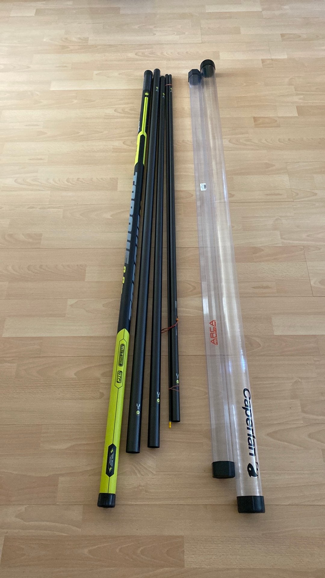 Mooie matrix torque  9 m oversteek 6 delig, Ophalen, Zo goed als nieuw, Vaste hengel