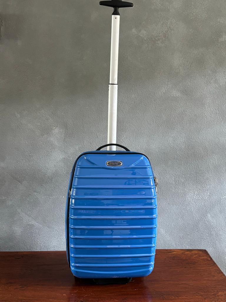 United Colors of Benetton Hardshell Trolley - Felblauw, 40 tot 60 cm, 20 tot 30 cm, Blauw, Ophalen of Verzenden