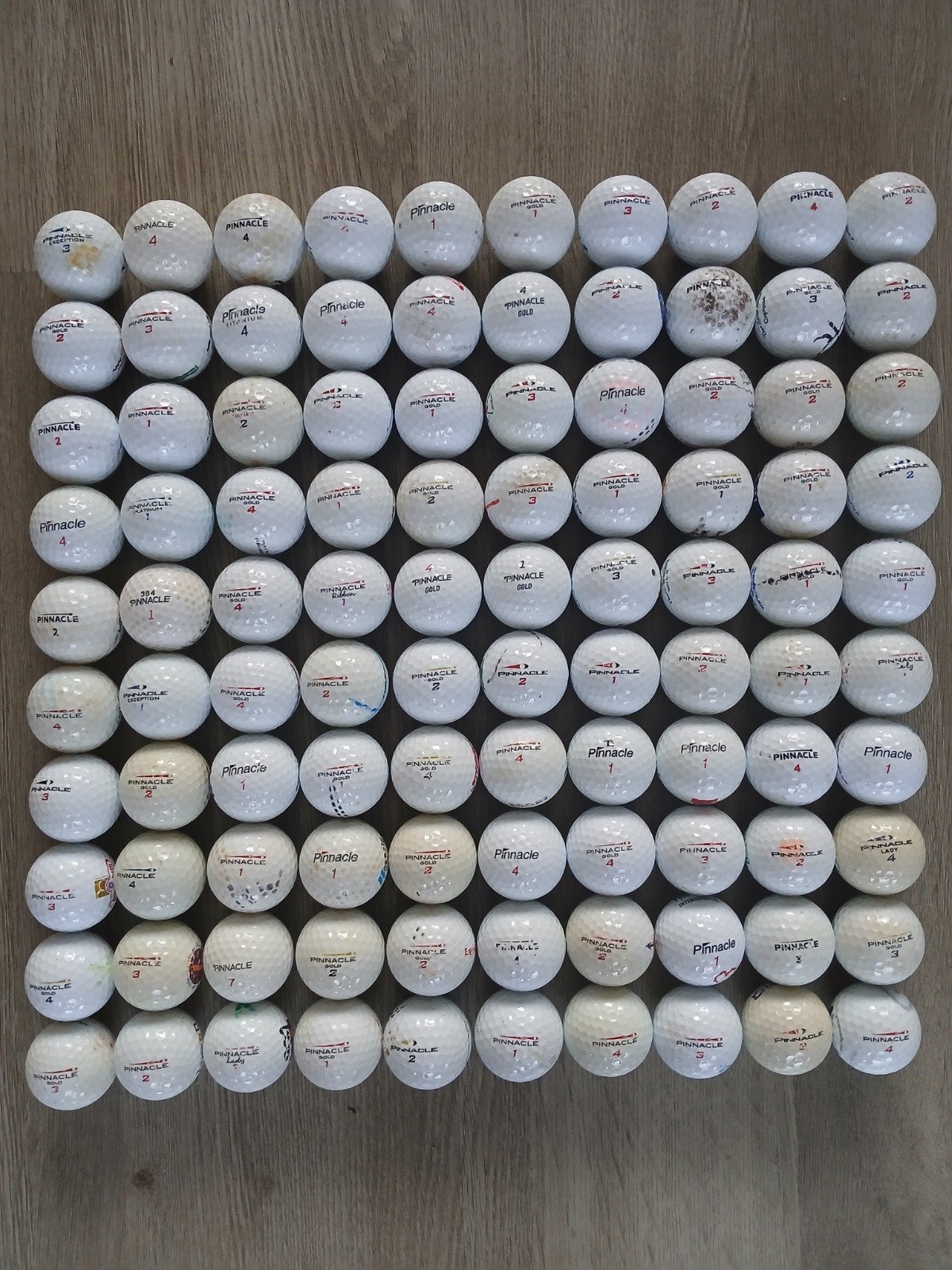 100 Pinnacle golfballen, Ophalen of Verzenden, Zo goed als nieuw, Bal(len)