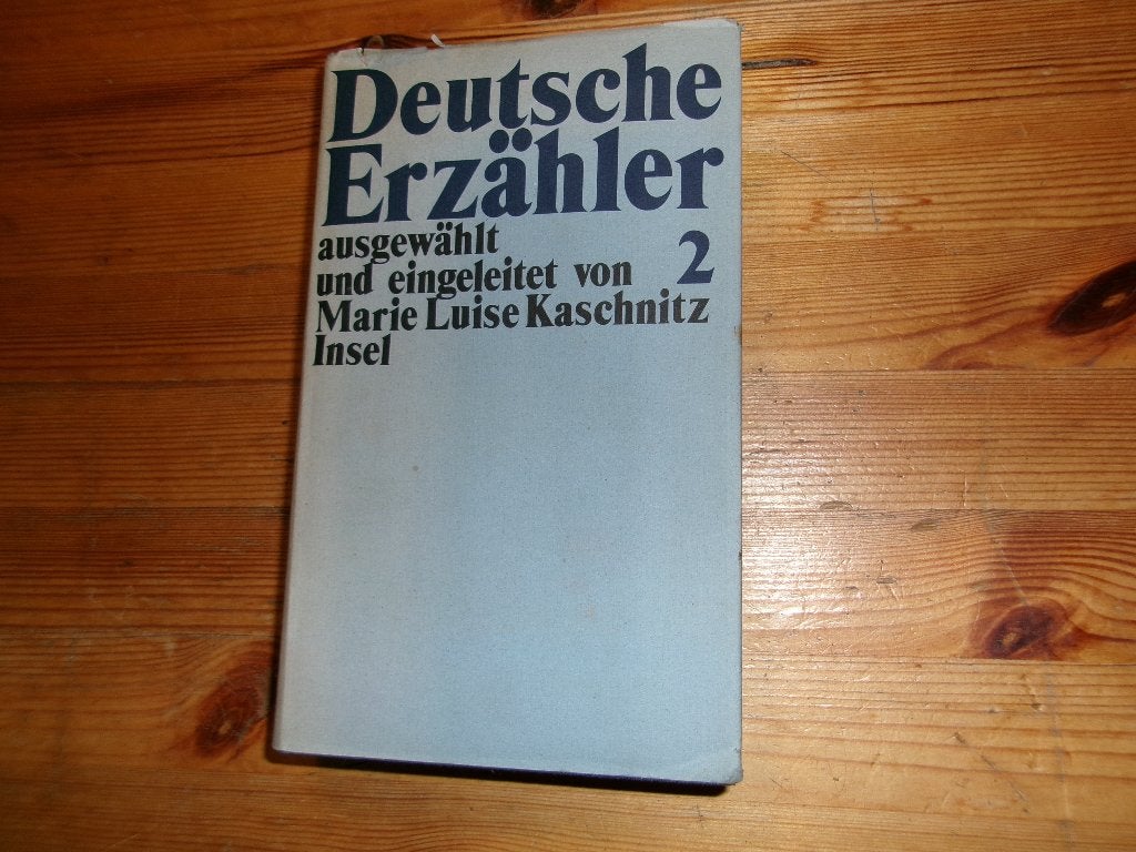 Deutsche Erzahler 2 - Marie Luise Kaschnitz Insel, Ophalen of Verzenden, Gelezen