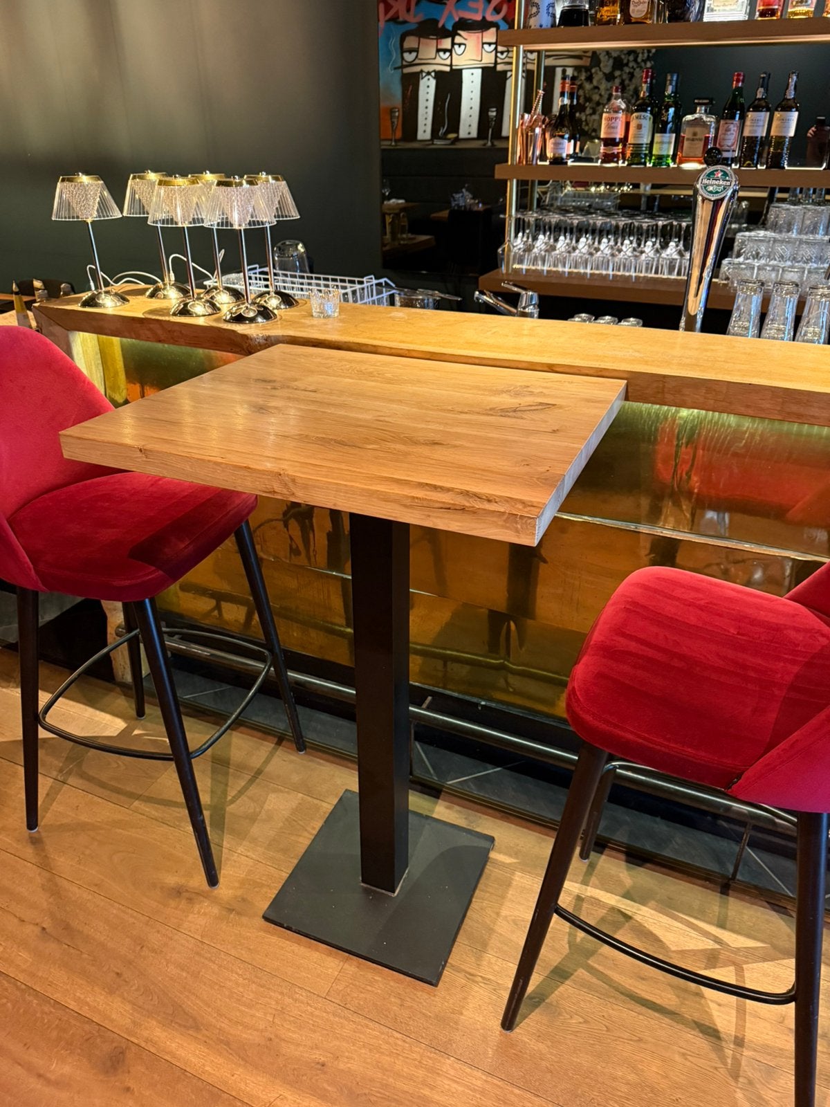 Hoge tafel satelliet meubels | 2 stuks, Ophalen of Verzenden, Zo goed als nieuw