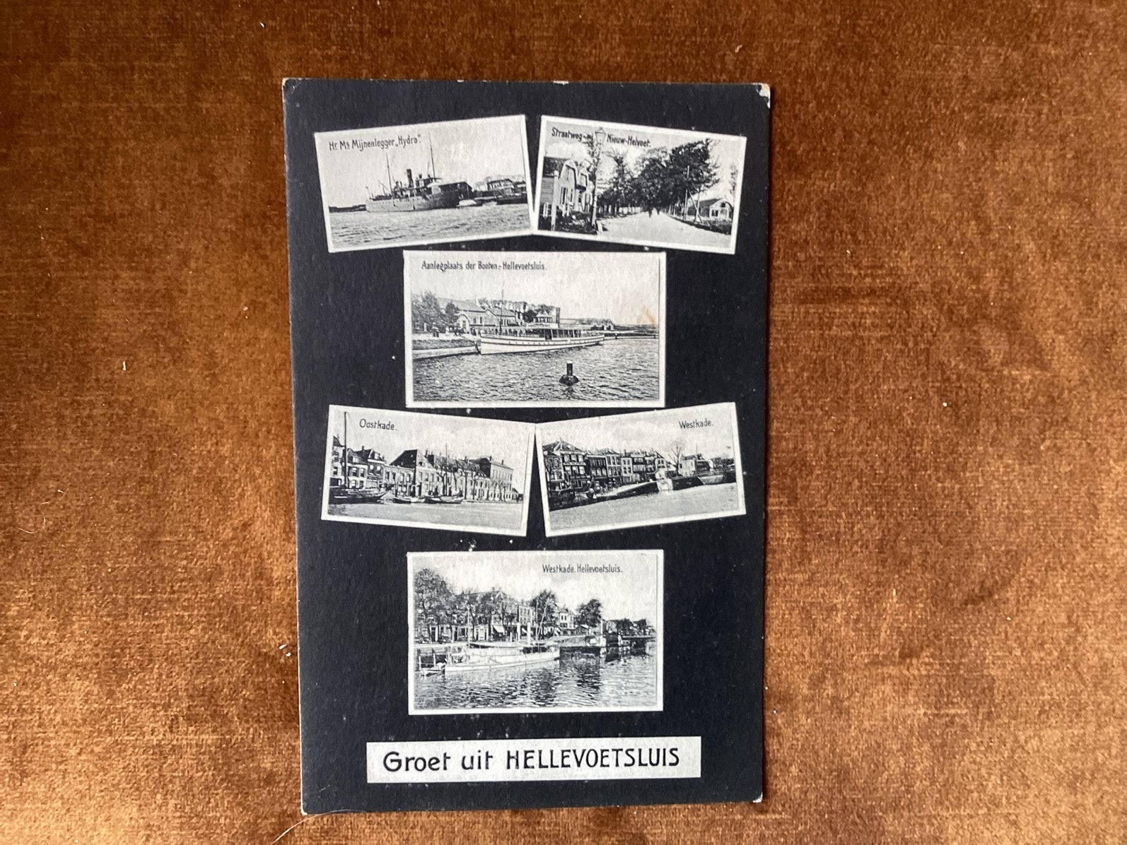 Hellevoetsluis.6 luikkaart. 1918, Ophalen of Verzenden, Voor 1920