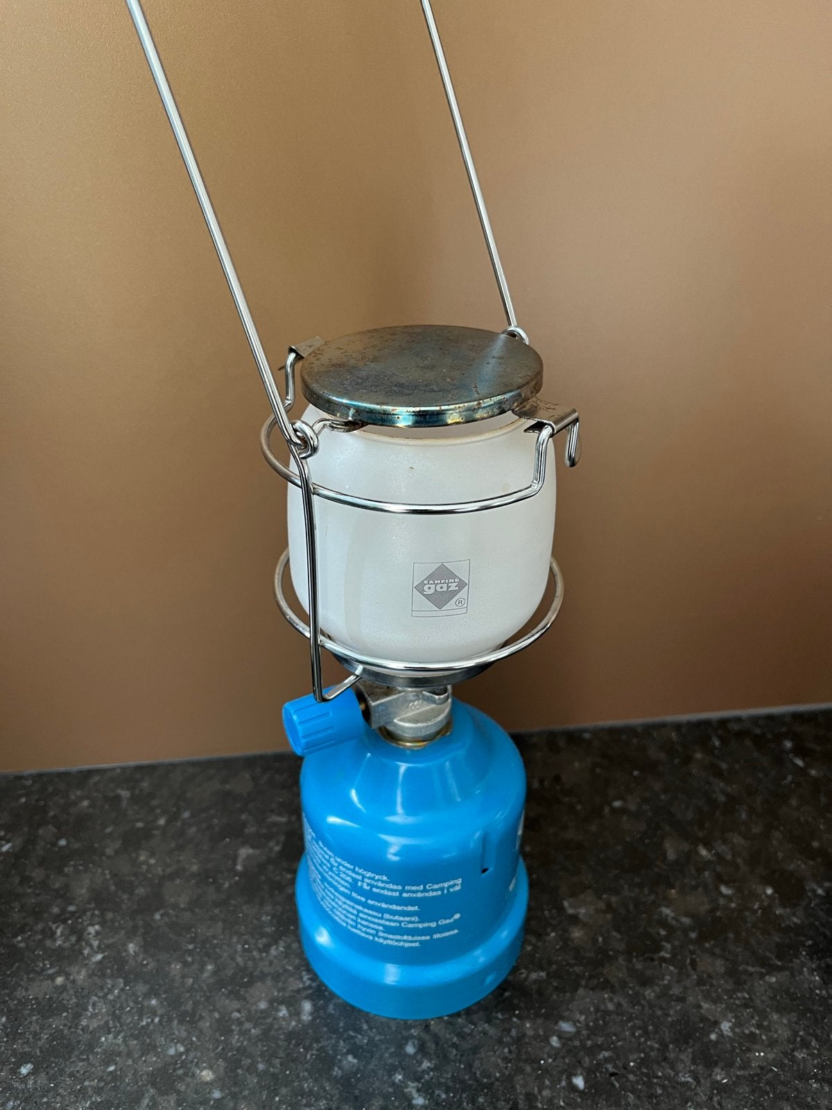 Campingaz Lumogaz T206 Gaslamp - Compact en Lichtgewicht, Caravans en Kamperen, Ophalen of Verzenden, Zo goed als nieuw
