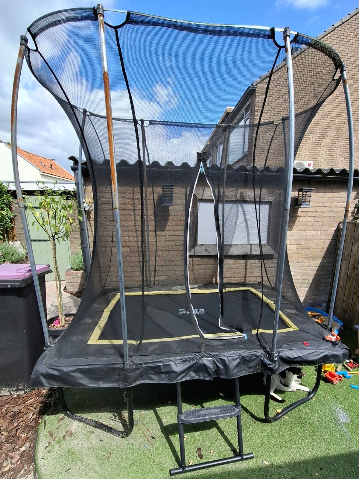 Salta Comfort Edition Trampoline Rechthoek 153x214, Ophalen, Gebruikt