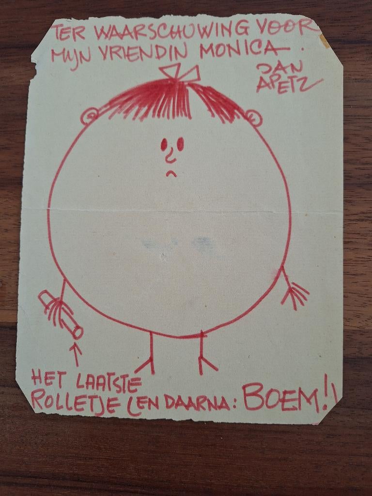 Originele tekening van Jan Apetz, Ophalen of Verzenden