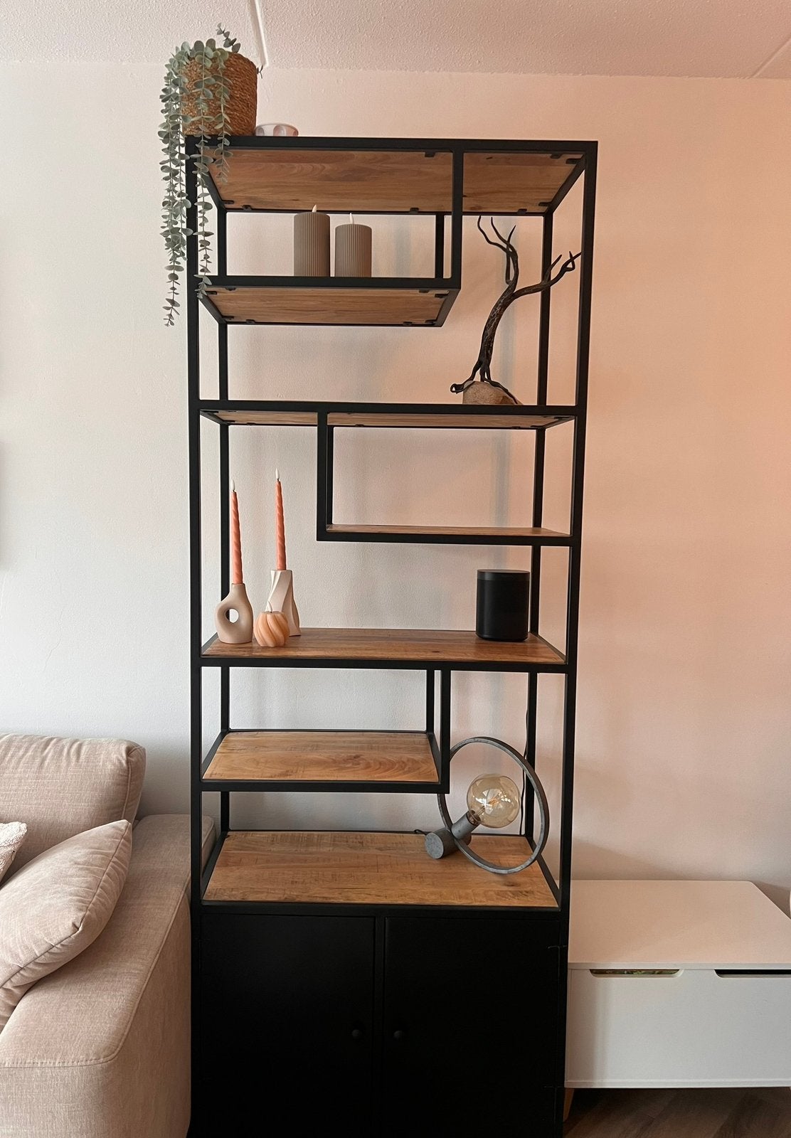Industriële kast, Huis en Inrichting, Kasten | Wandmeubels, Ophalen, Zo goed als nieuw, Minder dan 150 cm, Minder dan 100 cm